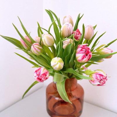 Bouquet de tulipes doubles