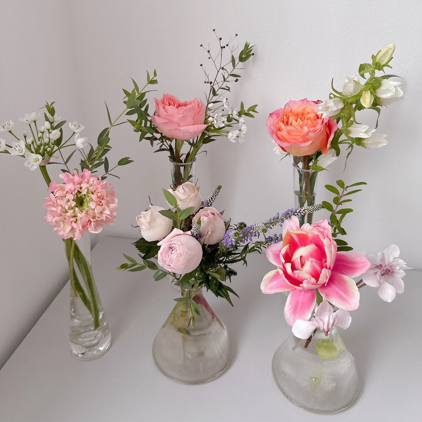 Combinaison de petits vases