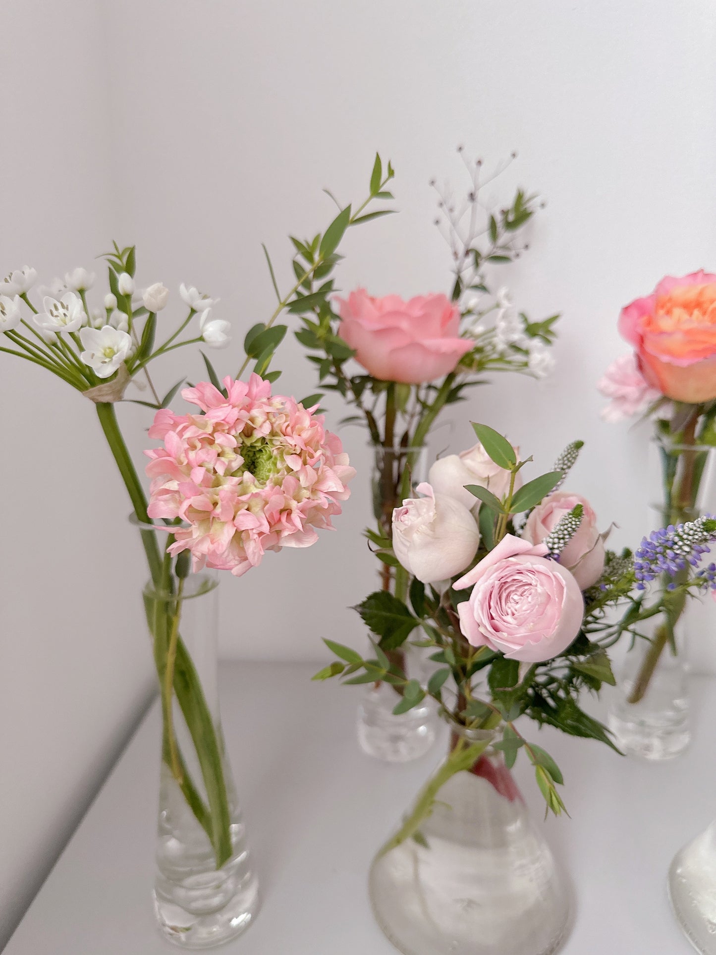 Combinaison de petits vases