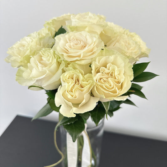 White Mondial Roses