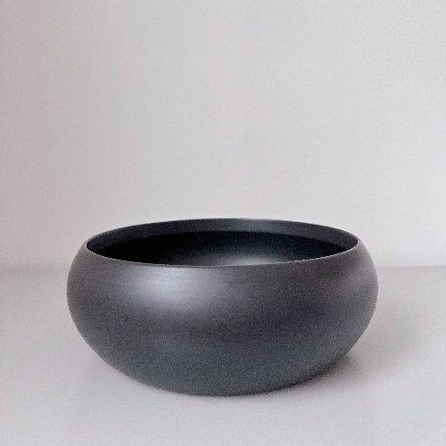 Round Ceramic Vase - Black